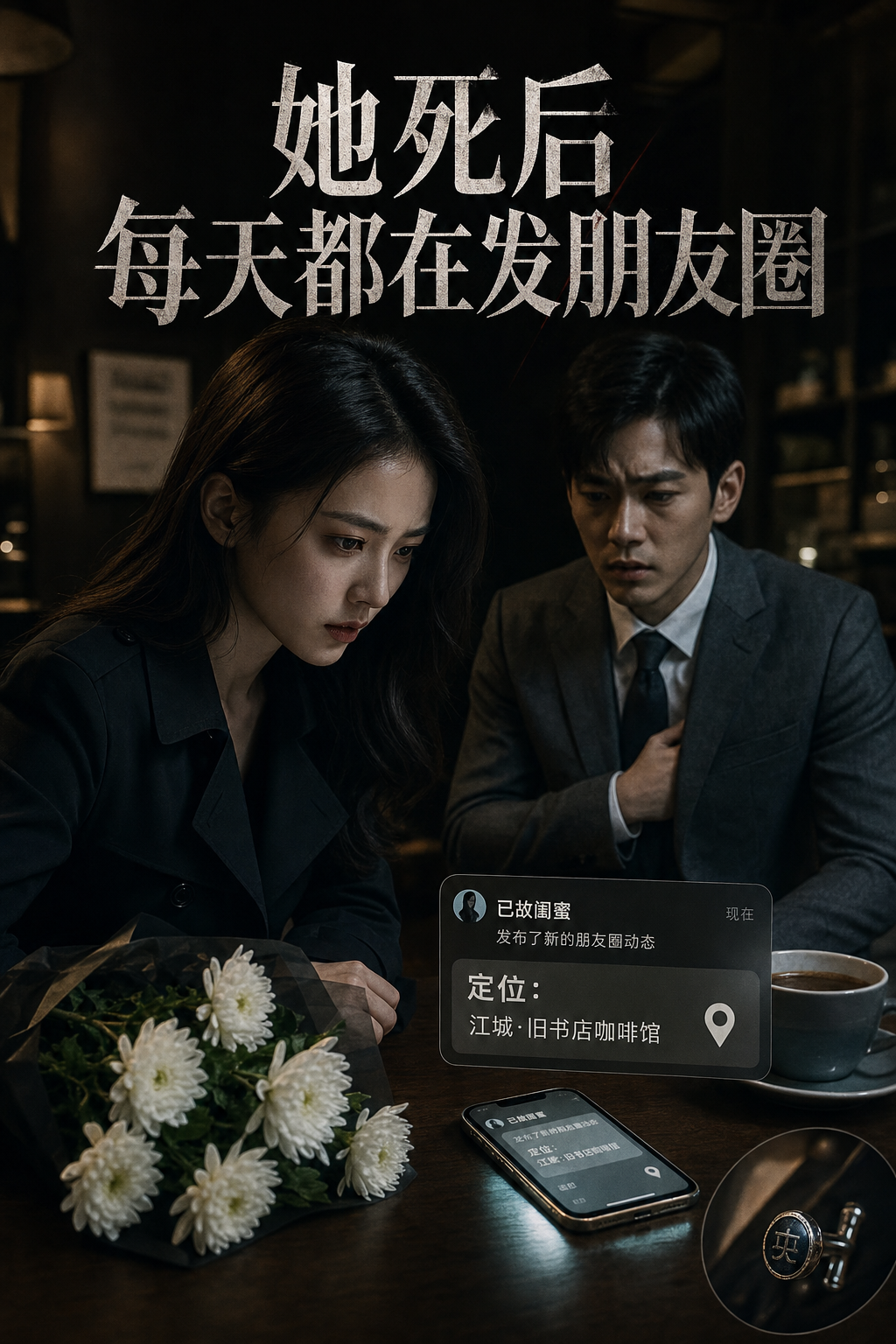 《她死后每天都在发朋友圈》 封面