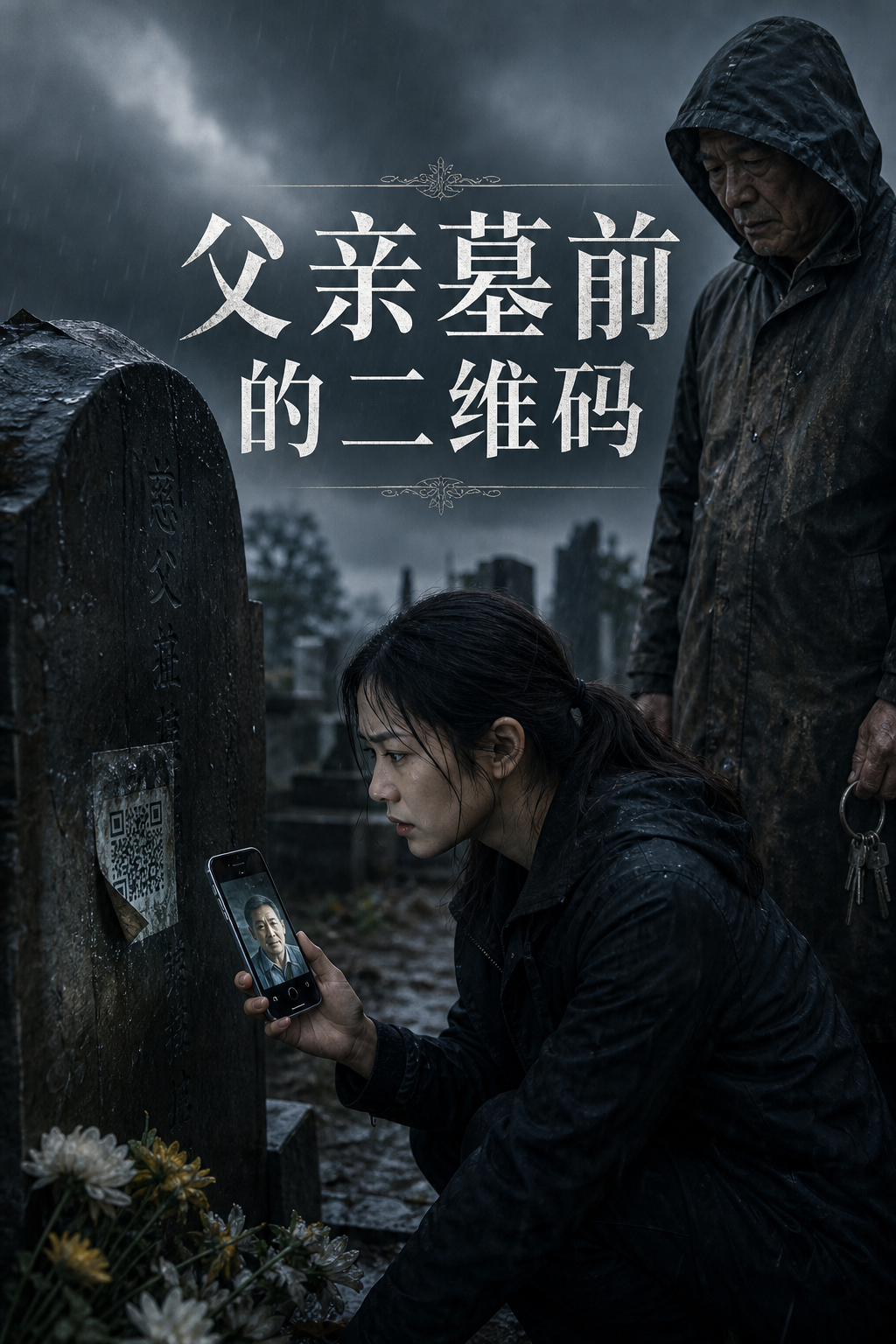 《父亲墓前的二维码》 封面