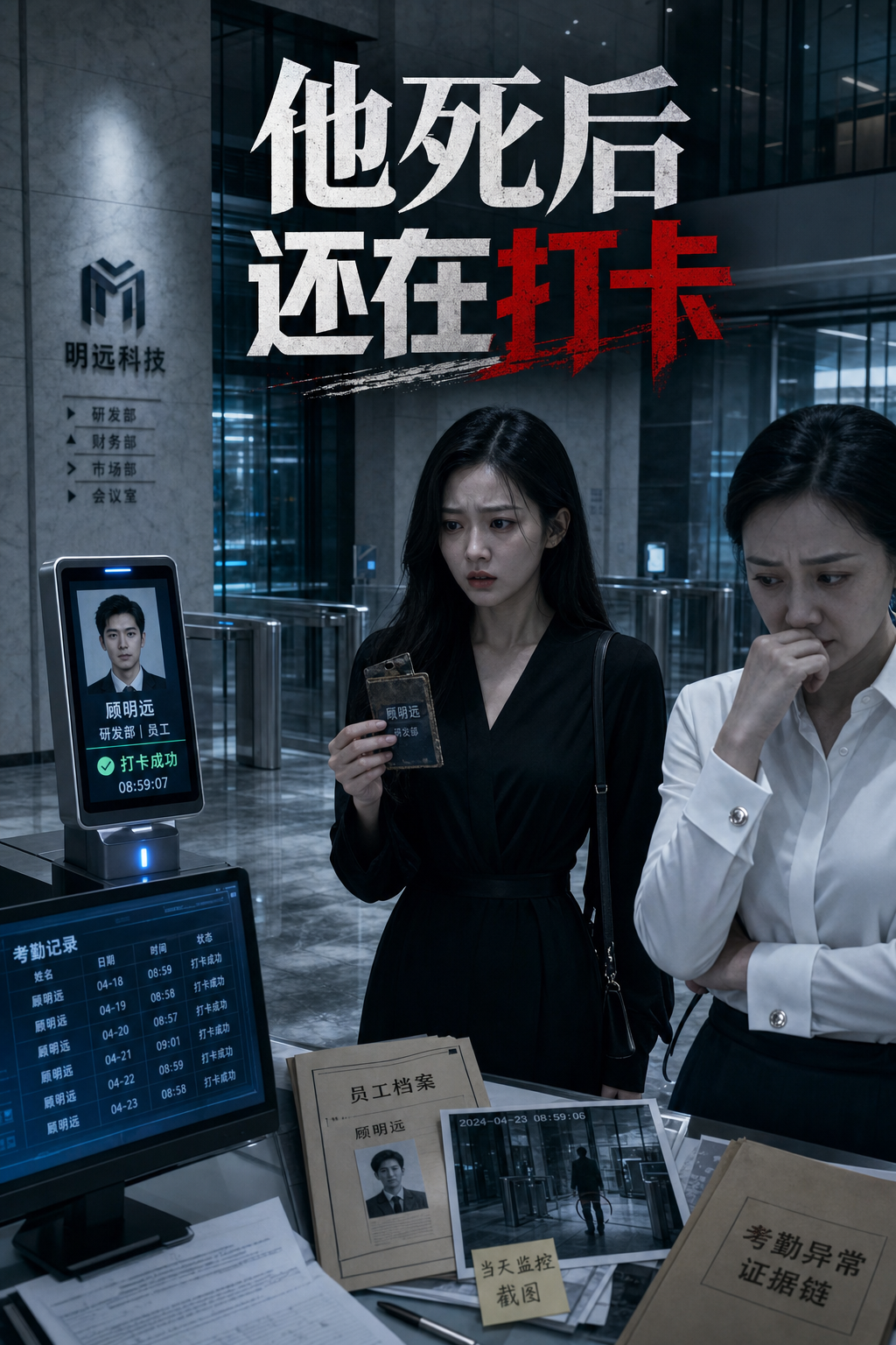 《他死后还在打卡》 封面