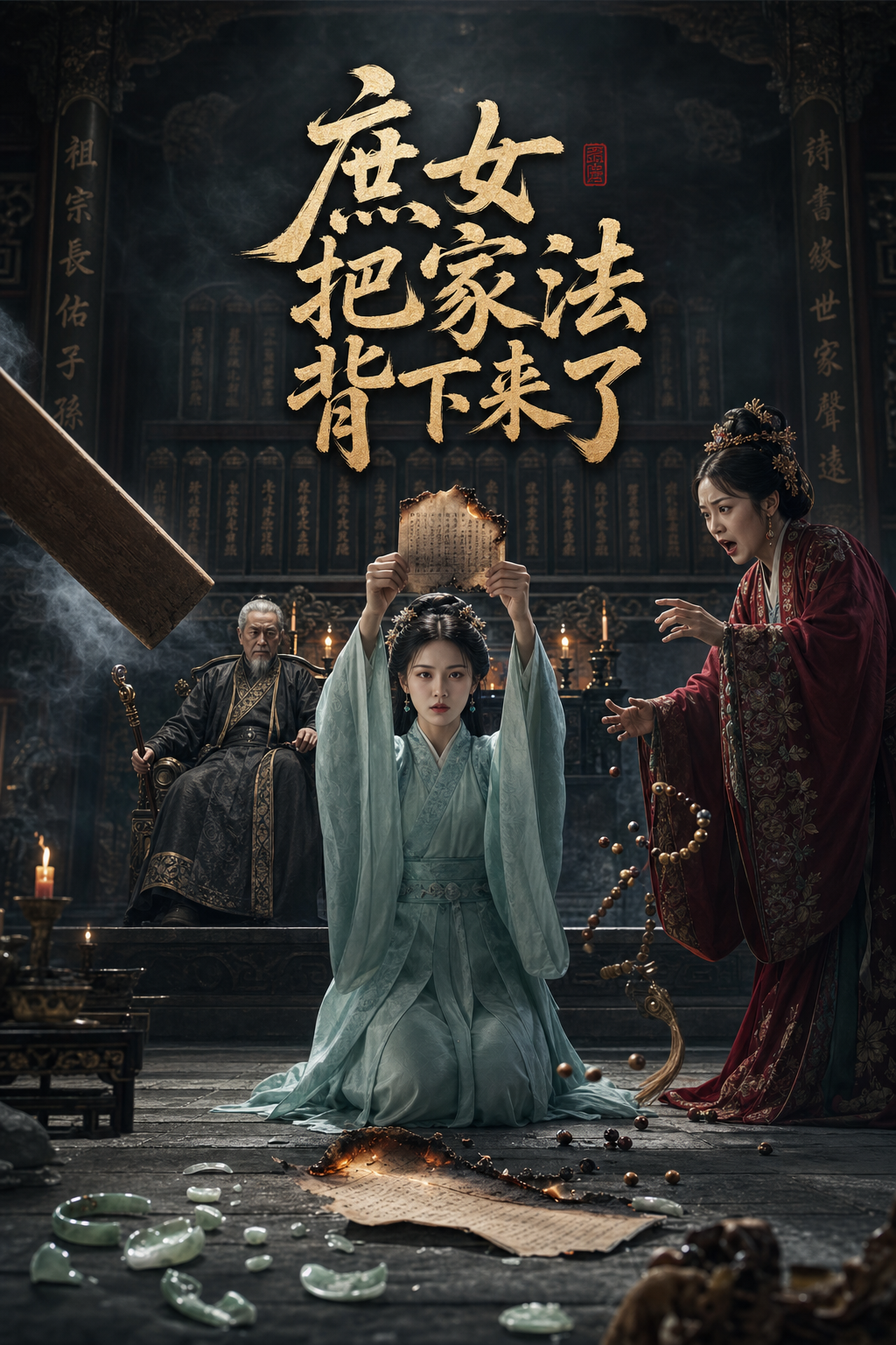 《庶女把家法背下来了》 封面