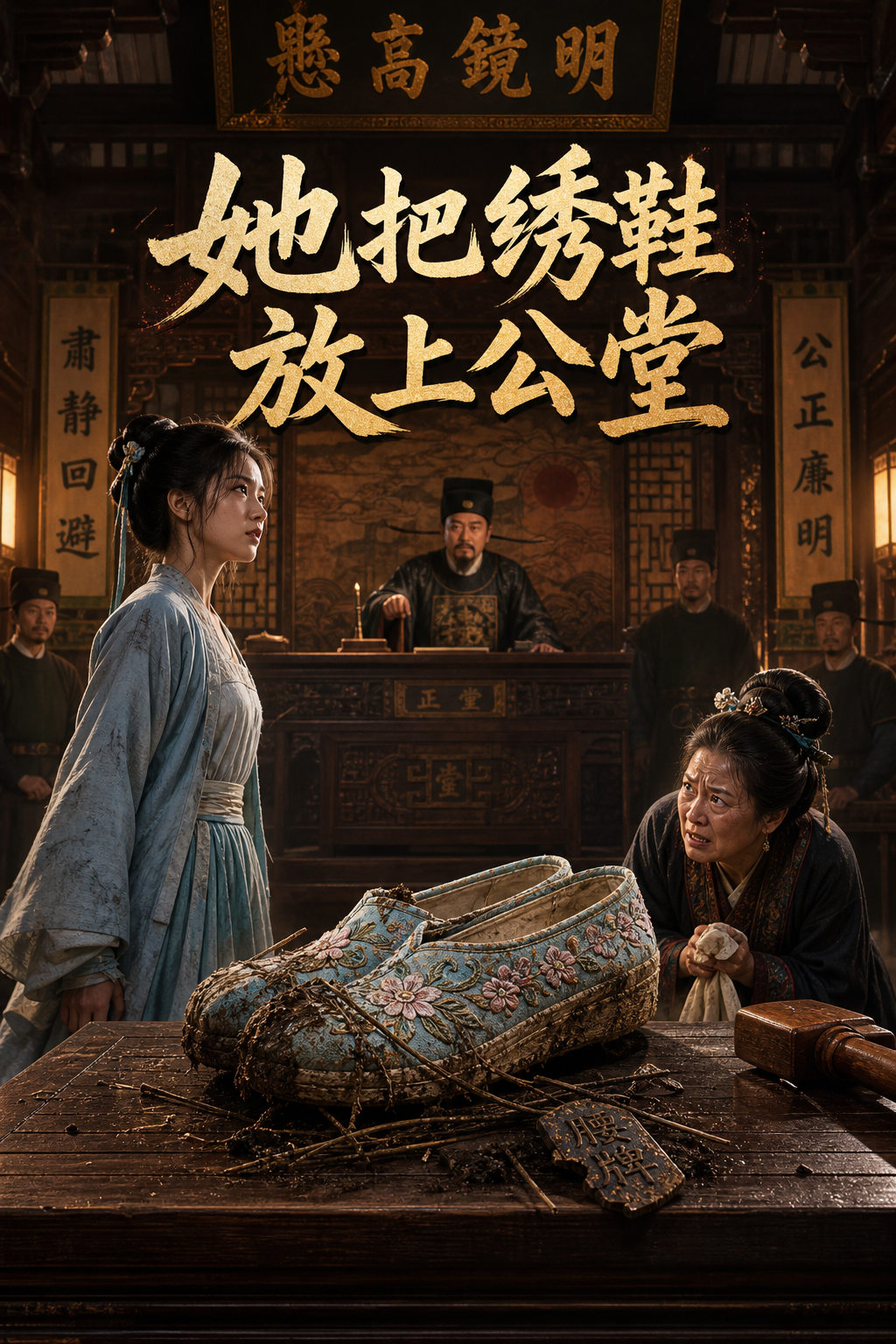 《她把绣鞋放上公堂》 封面