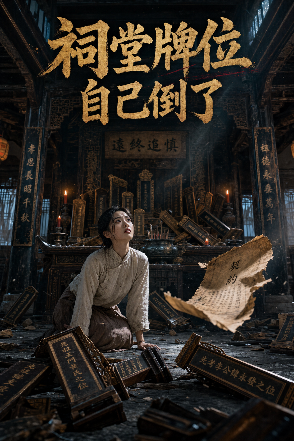 《祠堂牌位自己倒了》 封面