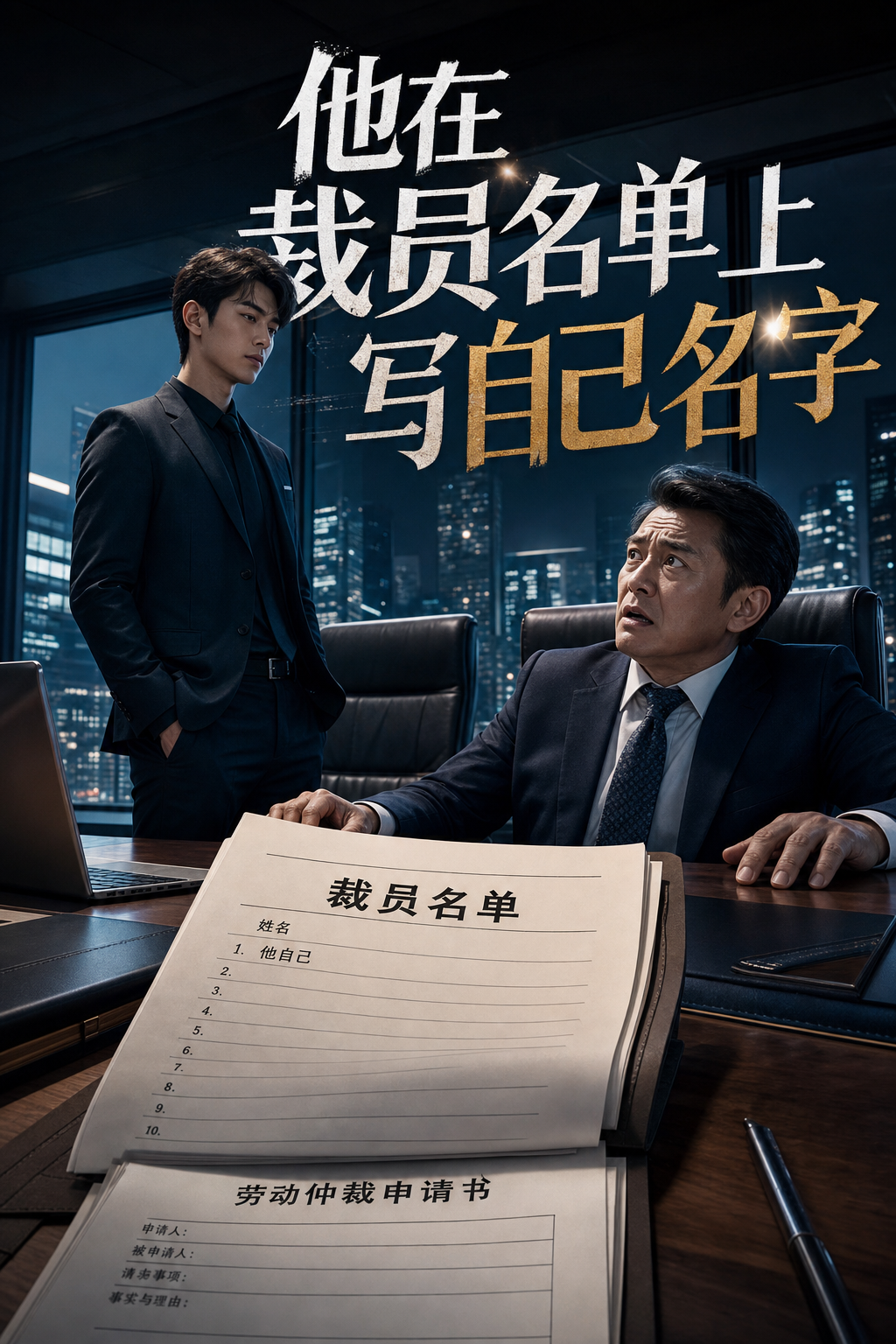 《他在裁员名单上写自己名字》 封面