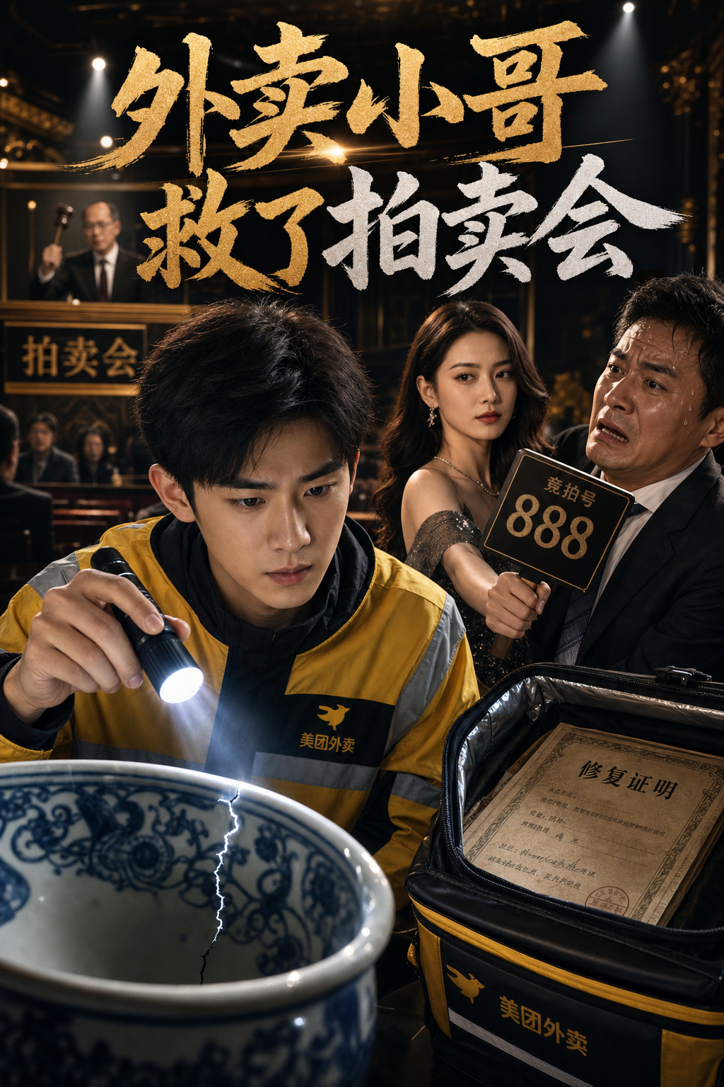 《外卖小哥救了拍卖会》 封面